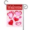 Toland Home Garden Paper Hearts Welcome Valentine's Day Outdoor Garden Flag 18" x 12.5"